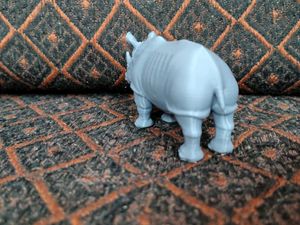 3D Printed Rhinoceros Figurine
