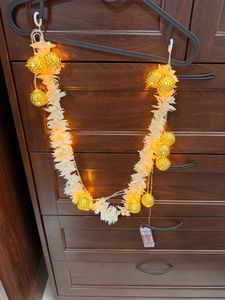 Decorative String Lights with Gold Orbs