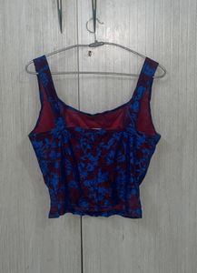 Floral Print Corset Top