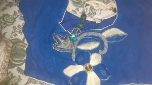 🪞Pure Vintage Blue Floral Saree