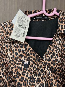 New tag Madame brand Chic Leopard Print Wrap Dress