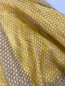 Yellow Polka Dot Lehenga Skirt
