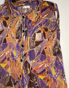 Patterned Button-Down Top