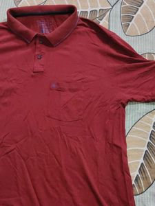 Men's Burgundy Polo T-Shirt. new t shirt