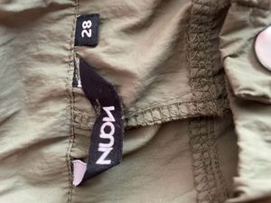 Olive Green Parachute Cargo Pants