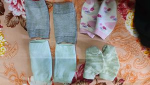 Baby Crawling Safety Combo (2 Pairs Anti-Slip Knee