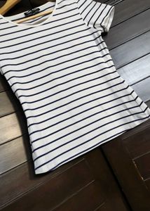 Vero Moda White Classic Striped T-Shirt