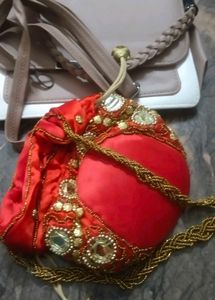 Stylish Two-Tone Crossbody Bag