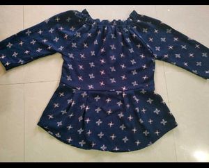 Stylish Off-Shoulder Peplum Top