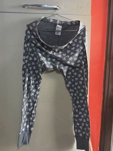H&M Heart Pattern Lounge Pants 38 size tights