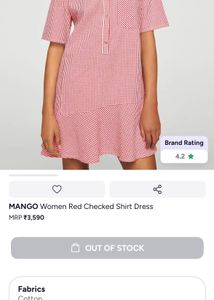 Red Gingham Mini Dress