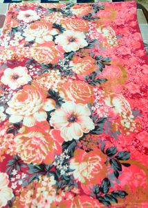 Vibrant Floral Fabric Blanket for small Girls