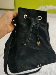 Black Suede hobo bag(at offer )
