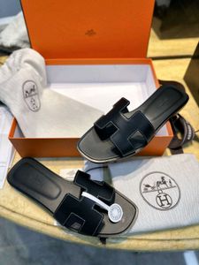 Hermes Brown H Slides Sandals