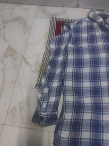 Men's Blue Plaid Flannel Shirt
