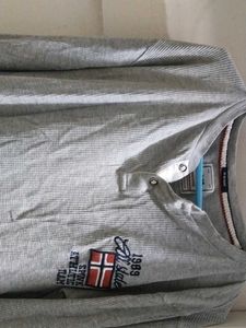 waffle-knit long-sleeve Henley top