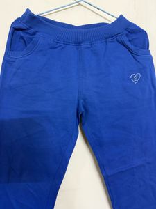 Blue Joggers with Heart Detail