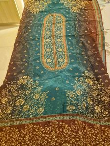 Embroidered Kurta Set with Ombre Pattern XL