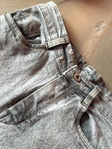 Stylish Acid Wash Wide Leg Jeans