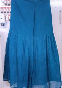 Teal Sequined Kurta and garara