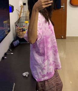 Tie-Dye T-Shirt and shimmery pant
