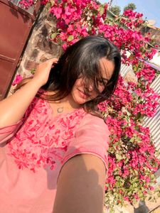 Embroidered Pink Kurti
