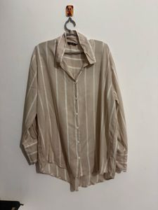 Striped Button-Up Shirt