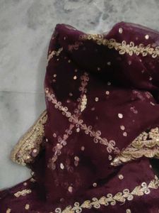 Exquisite Embroidered Lehenga Skirt with dupatta