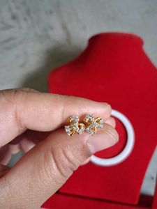 Charming Heart Stud Earrings gold 22crt