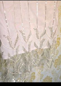 white sequence kurti