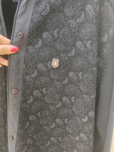 Men's Black Cardigan Sweater