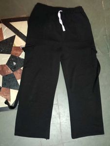 Black Wide Leg Sweatpants