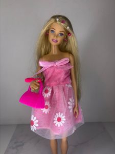 Barbie Doll with Pink Dress and Accessories