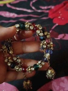 Colorful Beaded &amp; Rhinestone Bracelet Set