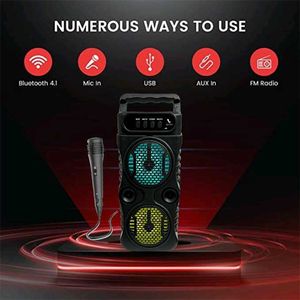Portable Karaoke Speaker with Mic