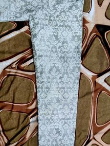 Men's Kurta Grey Patterned
