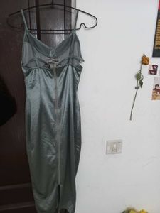 silver party dress