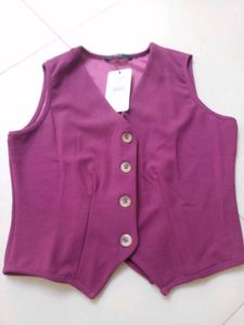 Chic V-Neck Button-Up Sleeveless Vest Top