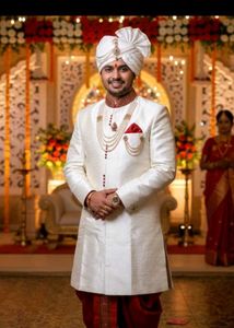 Elegant Cream Sherwani Set