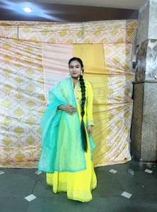 Vibrant Yellow Kurta Set with Dupatta