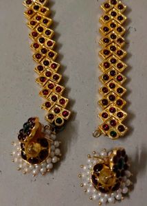 Traditional Bharatnatyam Jewellery Set