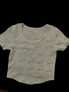 Sparkly Logo White T-Shi