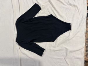 zara Ribbed V-Neck Bodysuit