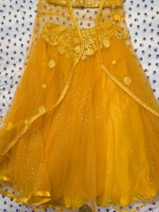 Elegant Yellow Lehenga Choli