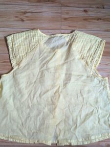 Light Yellow Lace Trimmed top