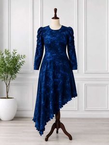 Royal Blue Asymmetrical Dress