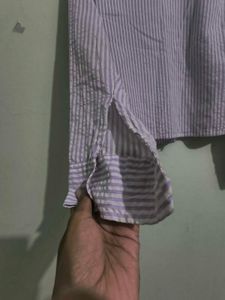 Striped Button-Up Shirt