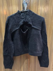 Cutout Knit Sweater
