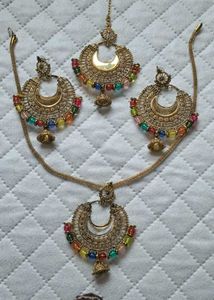 Boho Multicolor Beaded Jewellery Set