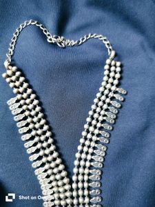 Traditional antique  Indian Oxidised Necklace long